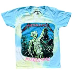 Metallica And Justice For All 2020 Tie Dye T-Shirt Women’s (S) Band Tee